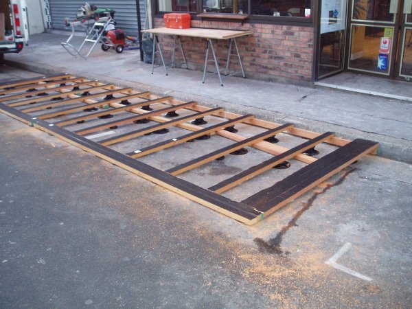 Photo de la structure posée