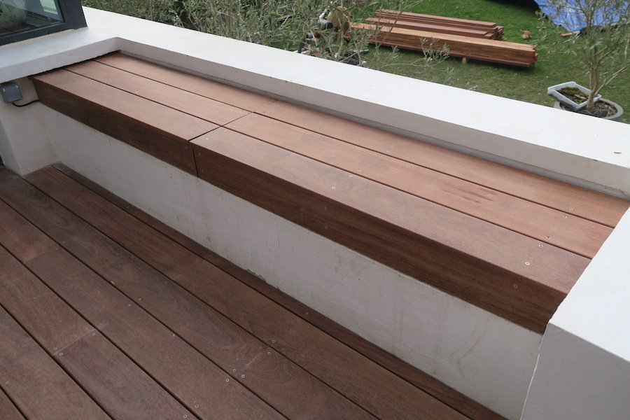 Photo du banc en Cumaru