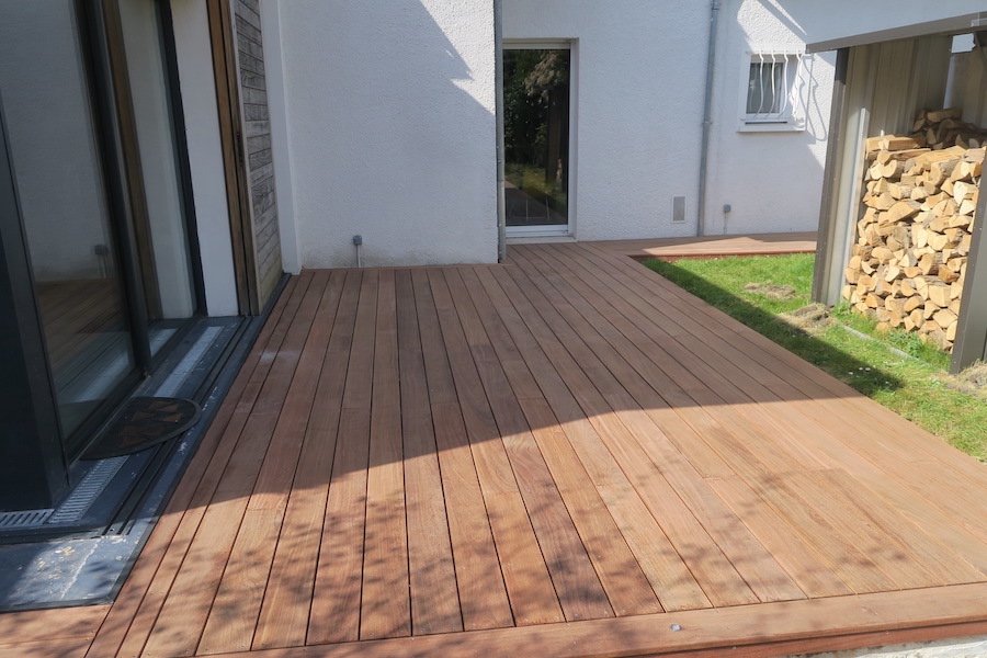 Photo de la terrasse finalisée