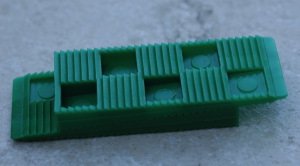 Boite de 1000 Cales Verte________ Hauteur 13-17 mm