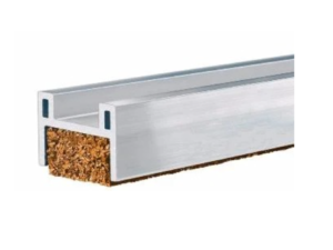Lambourde Aluminium DILO extra fine avec bande résiliente en liège