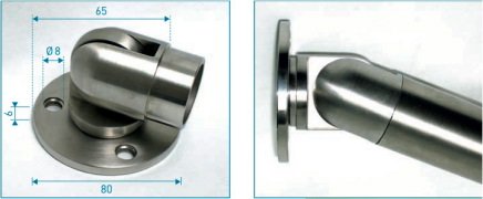 Raccord mural articulé