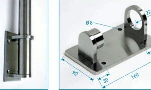 Support de poteau pour fixation "à l'anglaise"
