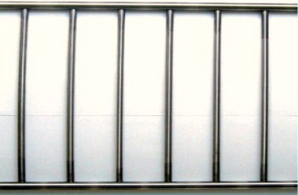 Elément de garde corps avec barreaudage vertical en 1 mètre