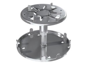 Plots réglable en acier (incombustible) : 70 à 100 mm (pack de 10 plots)