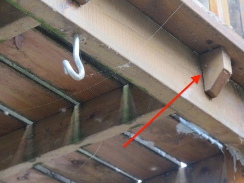 terrasse bois piège a eau