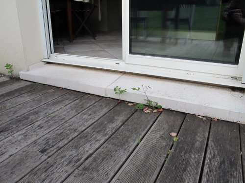 terrasse bois mal fixée