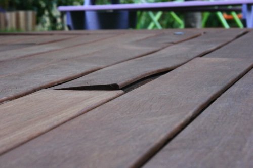 Terrasse en bois instable