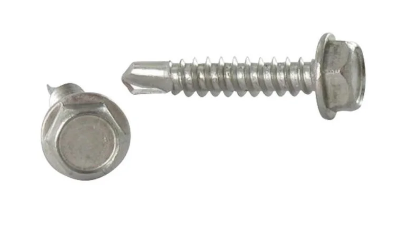 Vis autoforantes, tête hexagonale AISI 410 4.8 x 25 mm. La boite de 200 vis